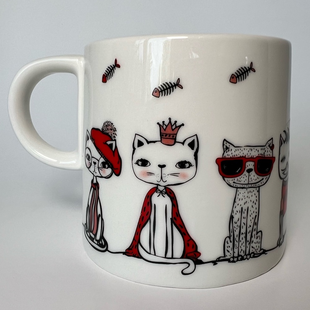 *3/$20* Ceramic Cat Fashion Cartoon Mug